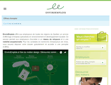 Tablet Screenshot of enviroemplois.org